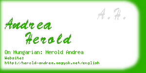 andrea herold business card